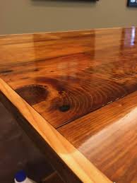 Matte wood coating resin