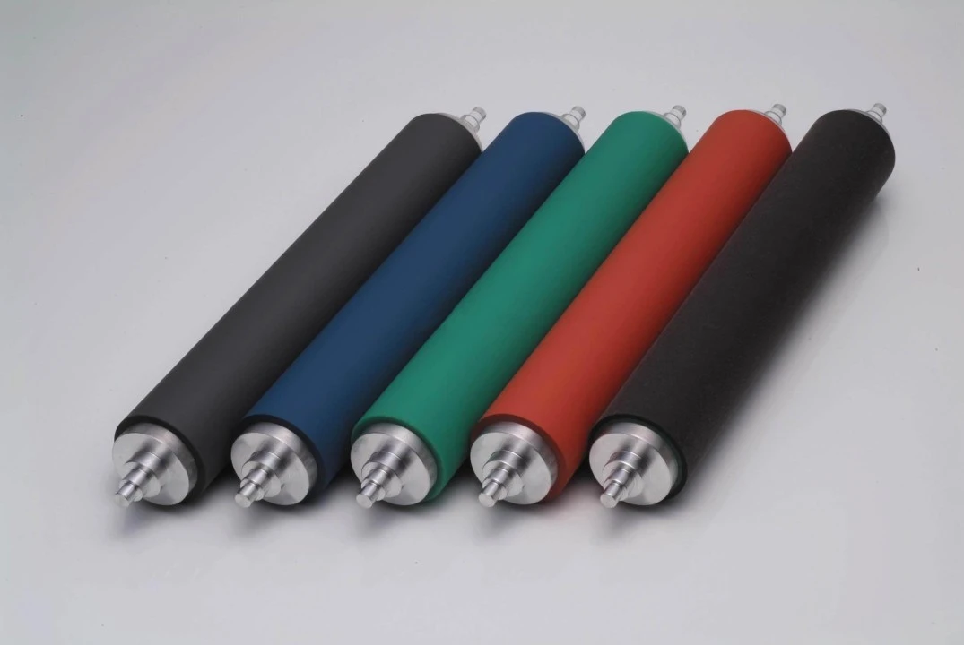 Solvent-free roller coating