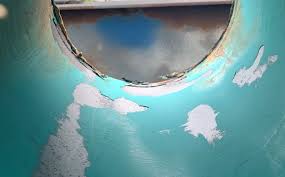 Flexible coating after water immersion Flexible coating after water immersion